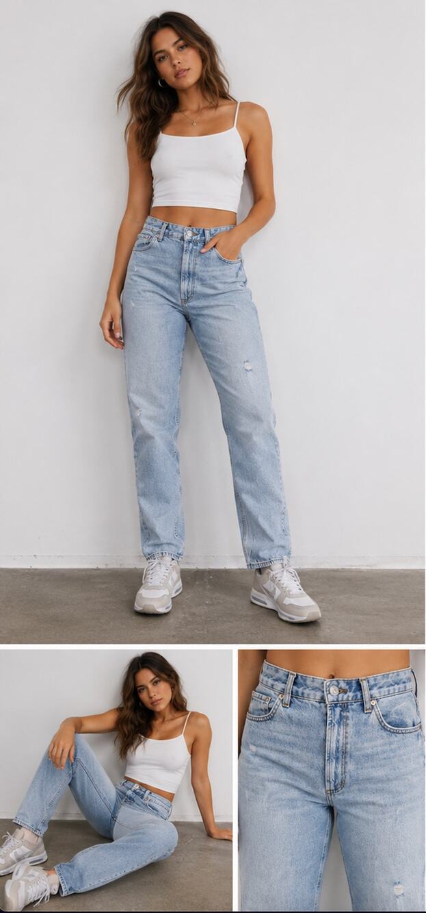 BDG Urban Outfitters Light Distressed Mom Jeans  32 High Rise Tapered Denim Y2K